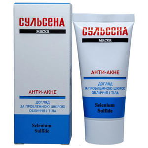 Маска для проблемной и жирной кожи Сульсена Анти-акне 50 мл