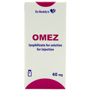 Омез лиоф. д/р-ра д/ин. 40мг фл. №1