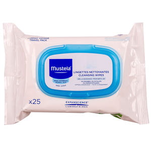 Салфетки детские MUSTELA (Мустела) Facial Cleansing для лица очищающие 25 шт