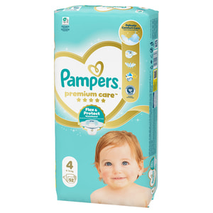Підгузки для дітей PAMPERS Premium Care (Памперс Преміум) Maxi (Максі) 4 від 9 до 14 кг 52 шт