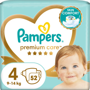 Подгузники для детей PAMPERS Premium Care (Памперс Премиум) Maxi (Макси) 4 от 9 до 14 кг 52 шт