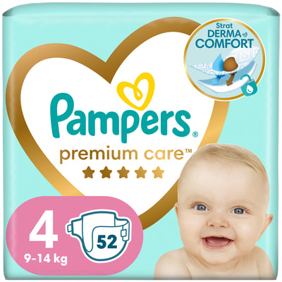 Подгузники для детей PAMPERS Premium Care (Памперс Премиум) Maxi (Макси) 4 от 9 до 14 кг 52 шт