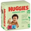 Серветки вологі дитячі HUGGIES (Хагіс) Natural Care Triplo 2+1 168 шт