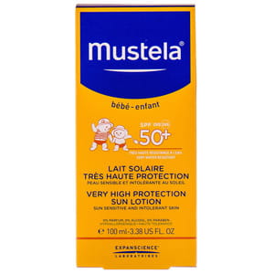 Лосьйон дитячий MUSTELA (Мустела) для обличчя та тіла з високим ступенем захисту SPF 50+ для ніжної шкіри 100 мл