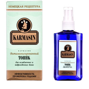 Тоник для волос KARMASIN (Кармазин) витаминизированный для ослабленных и поврежденных волос 100 мл