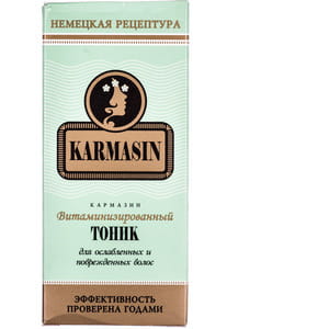 Тоник для волос KARMASIN (Кармазин) витаминизированный для ослабленных и поврежденных волос 100 мл