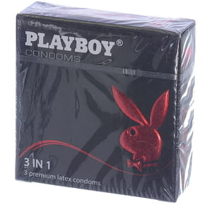 Презервативы PLAYBOY (Плейбой) 3 в 1 3шт