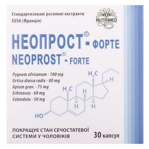 Неопрост-форте капсулы для профилактики и комплексного лечения заболеваний простаты 3 блистера по 10 шт