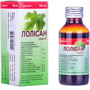 Сироп при кашле и бронхите Лолисан флакон 100 мл