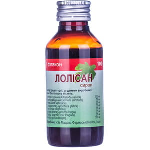 Сироп при кашле и бронхите Лолисан флакон 100 мл