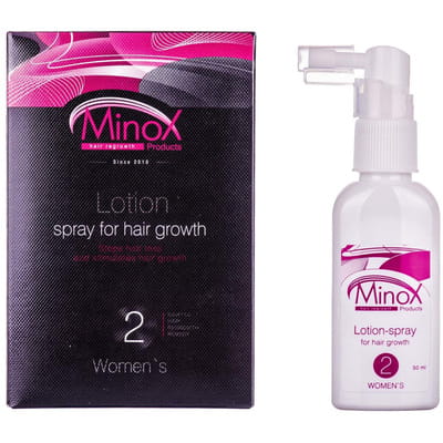 Лосьон-спрей для волос MINOX 2 (Минокс 2) женский для восстановления и укрепления волос 2 шт по 50 мл