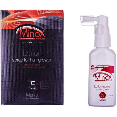 Лосьон-спрей для волос MINOX 5 (Минокс 5) мужской для восстановления и укрепления волос 2 шт по 50 мл