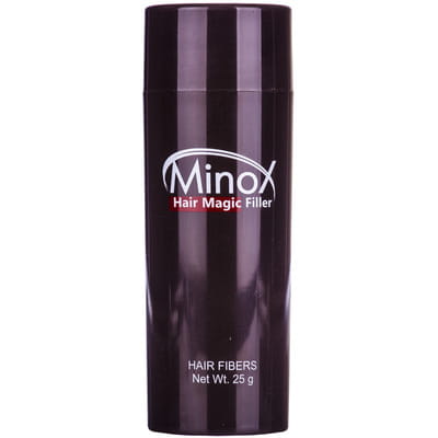 Пудра-камуфляж для волосся MINOX Hair Magic (Мінокс) колір 7/00 Light Brown (темно-русявий) для маскування зон порідіння волосся 25 г