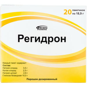 Регідрон пор. дозов. 18,9г пакет №20