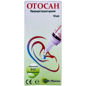 Капли ушные Отосан природные для ухода за полостью уха флакон 10 мл