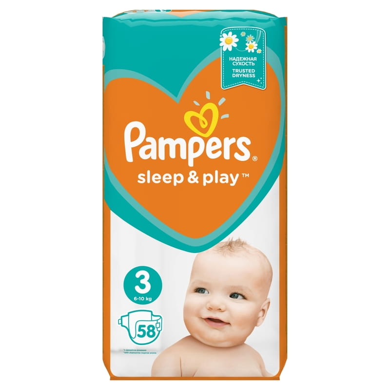 Подгузники для детей PAMPERS Sleep Play (Памперс Слип энд Плей