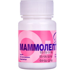 Таблетки для профилактики нарушений женских циклических процессов Маммолептин Био флакон 100 шт