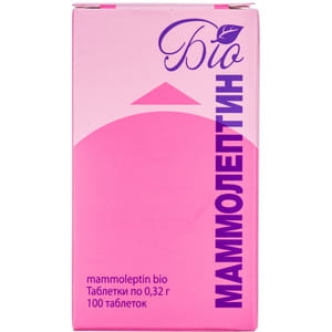 Таблетки для профилактики нарушений женских циклических процессов Маммолептин Био флакон 100 шт