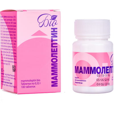 Таблетки для профилактики нарушений женских циклических процессов Маммолептин Био флакон 100 шт