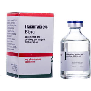 Паклитаксел-Виста конц. д/р-ра д/инф. 6мг/мл фл. 50мл (300мг) №1