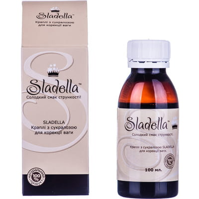 Краплі Sladella (Сладелла) з сукралозою для корекції ваги 100 мл