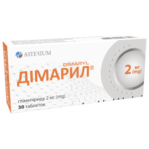 Димарил табл. 2мг №30