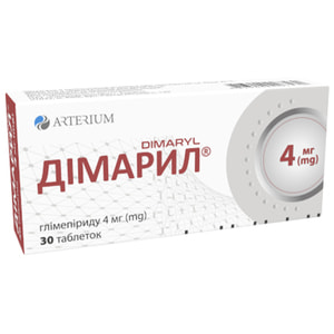 Димарил табл. 4мг №30
