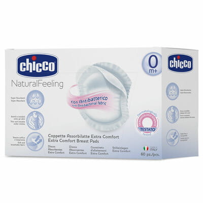 Накладки CHICCO (Чико) для груди абсорбирующие лактационные 60 шт