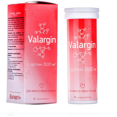 Валаргин таблетки шипучие для поддедржания сердечно-сосудистой системы 10 шт