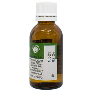 Борный р-р спирт. 2% фл. 25мл