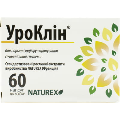 Капсулы для улучшения работы мочевыводящей системы УроКлин по 400 мг 60 шт