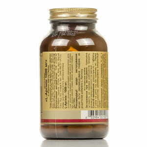 L-Аргинин SOLGAR (Солгар) таблетки по 1000 мг для поддержания здоровья серца флакон 90 шт