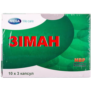 Капсули загальнозміцнюючої та тонізуючої дії для чоловіків Зиман 30 шт