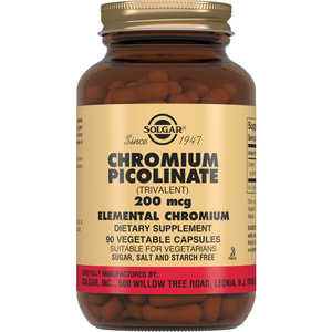 Пиколинат хрома SOLGAR (Солгар) капсулы флакон 90 шт