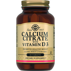 Цитрат кальция с витамином Д3 SOLGAR (Солгар) таблетки флакон 60 шт