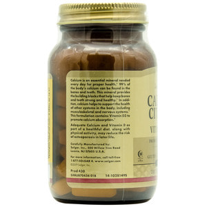 Цитрат кальция с витамином Д3 SOLGAR (Солгар) таблетки флакон 60 шт