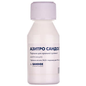 Азитро Сандоз пор. д/п сусп. 200мг/5мл фл. 30мл