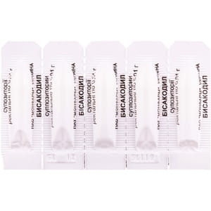 Бісакодил суп. ректал. 0,01г №10