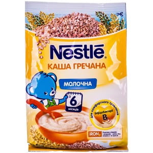 Каша молочная детская NESTLE (Нестле) Гречневая с 6-ти месяцев 180г