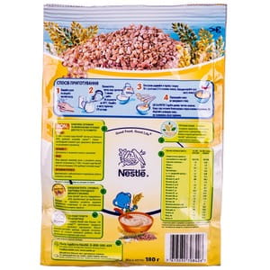 Каша молочная детская NESTLE (Нестле) Гречневая с 6-ти месяцев 180г
