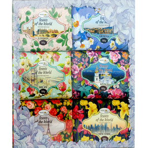 Набор MARIGOLD NATURAL (Мариголд Нейчерал) подарочный Ароматы мира 6 видов натурального парфюмированного мыла