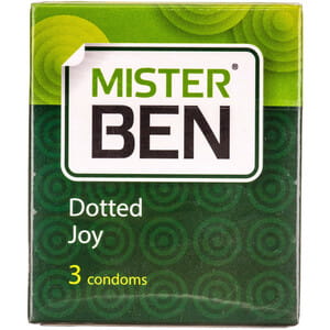 Презервативы MISTER BEN (Мистер Бин) Dotted Joy с точками 3 шт