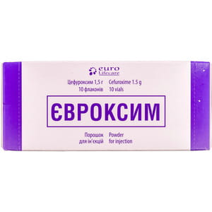 Євроксим пор. д/ін. 1,5г фл. №10