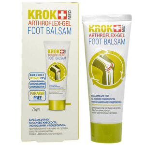 Бальзам-гель для ног Крок Мед Артрофлекс на основе живокоста, глюкозамина и хондроитина 75 мл
