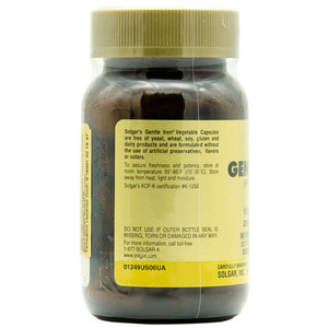 Джентл Айрон легкодоступное железо SOLGAR (Солгар) капсулы флакон 90 шт