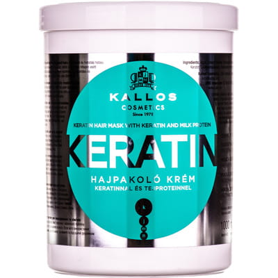 Маска для волос KALLOS (Каллос) с кератином и экстрактом молочного протеина 1000мл