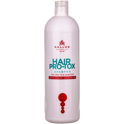 Шампунь для волос KALLOS Hair Pro-tox (Каллос Хэир про-токс) с кератином, коллагеном и гиалуроновой кислотой 1000 мл