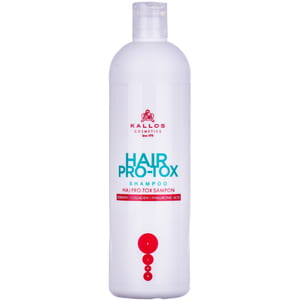 Шампунь для волос KALLOS Hair Pro-tox (Каллос Хэир про-токс) с кератином, коллагеном и гиалуроновой кислотой 500 мл