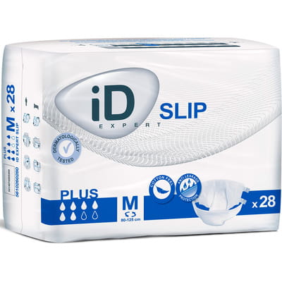 Подгузники для взрослых ID Slip plus (Айди слип плюс) размер M дышащие 28 шт