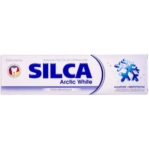Зубная паста SILCA Arctic White (СИЛКА Арктик вайт) отбеливающая 100 мл